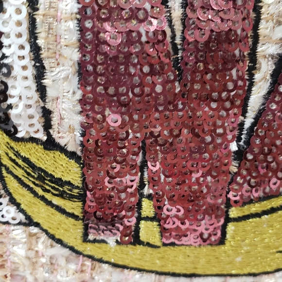 ZARA Banana Sequin Patch New Sneakers and Purse - Picture 8 of 13